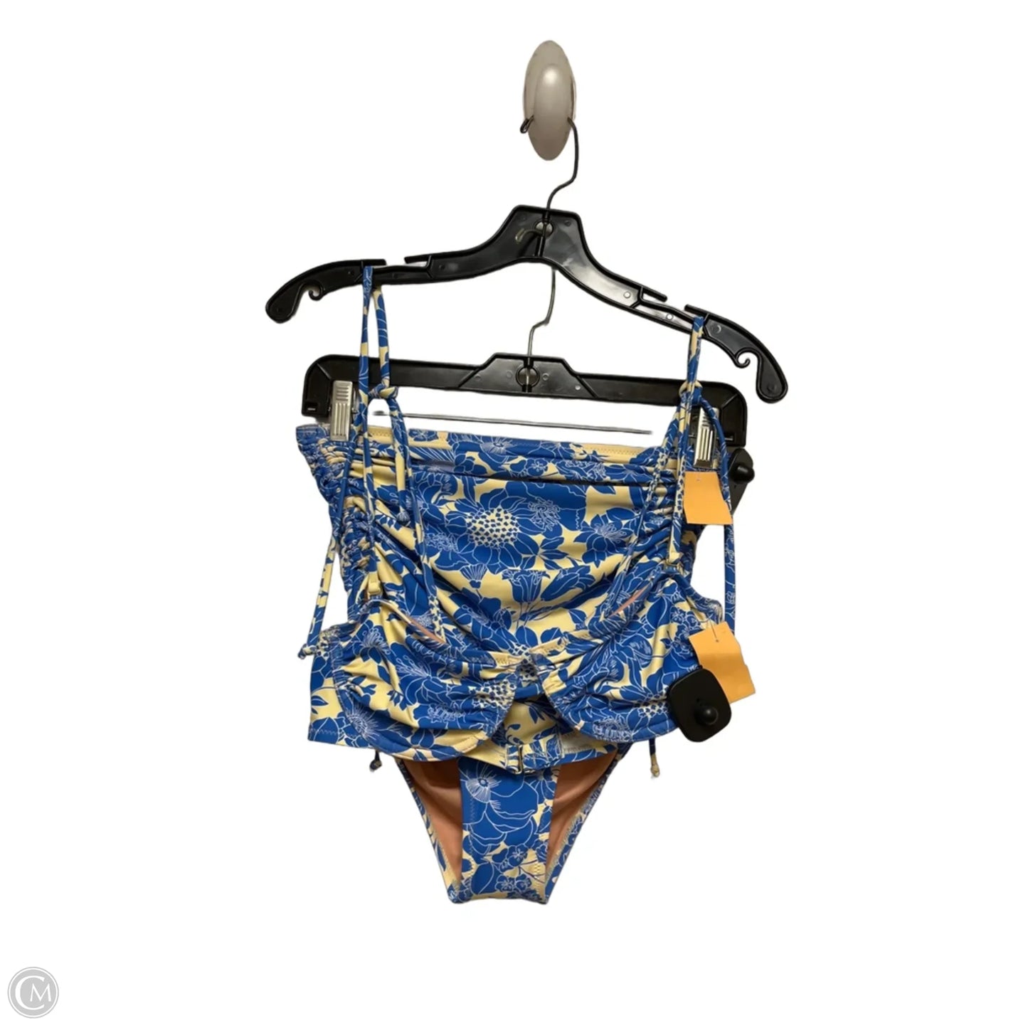 Swimsuit 2pc By J. Crew In Blue & Yellow, Size: S