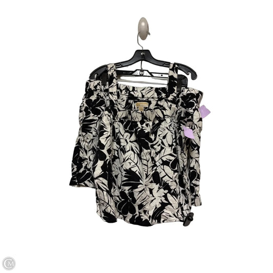 Shorts Set By Michael By Michael Kors In Black & White, Size: Xl