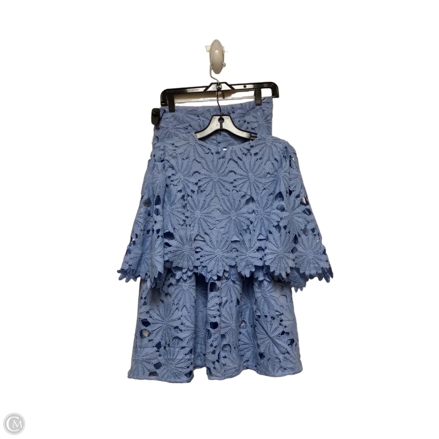 Skirt Set 2pc By Clothes Mentor In Blue, Size: 12