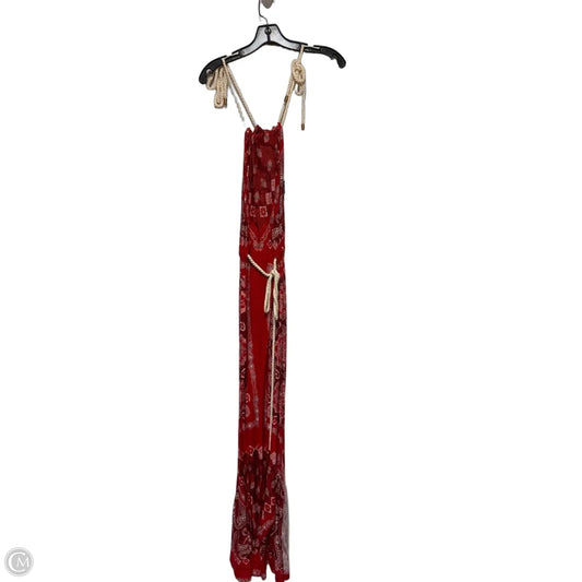 Dress Casual Maxi By Clothes Mentor In Cream & Red, Size: S