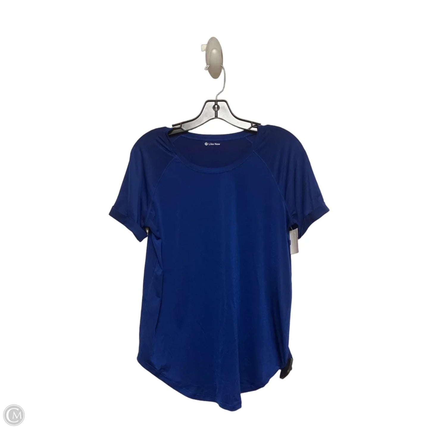 Athletic Top Short Sleeve By Lululemon In Blue, Size: S