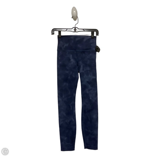 Athletic Leggings By Lululemon In Blue, Size: 0