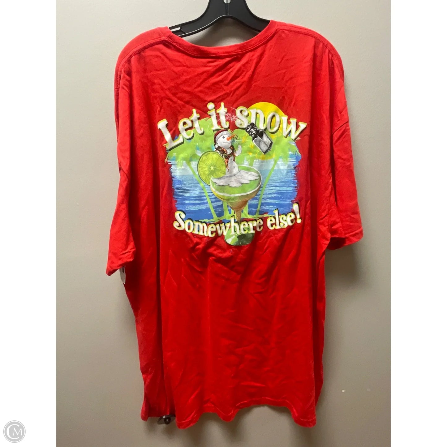 Top Short Sleeve Basic By Clothes Mentor In Red, Size: 3x