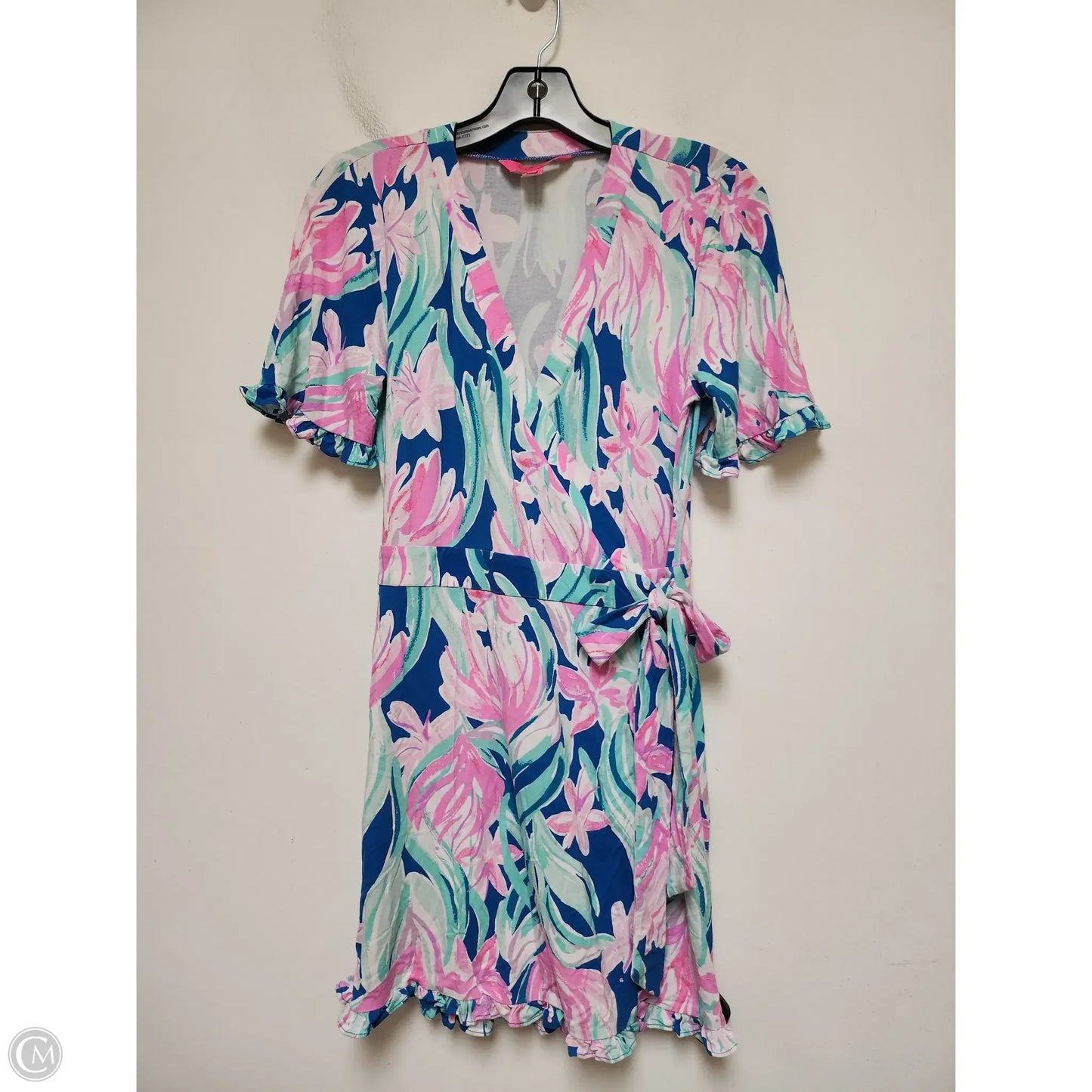 Romper Designer By Lilly Pulitzer In Floral Print, Size: S