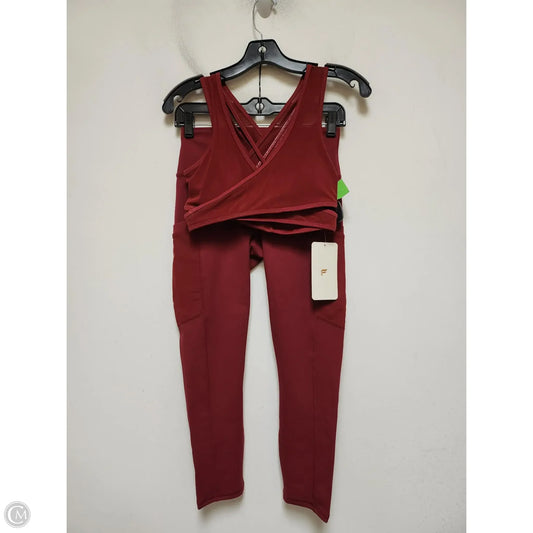 Athletic Pants 2pc By Fabletics In Red, Size: S