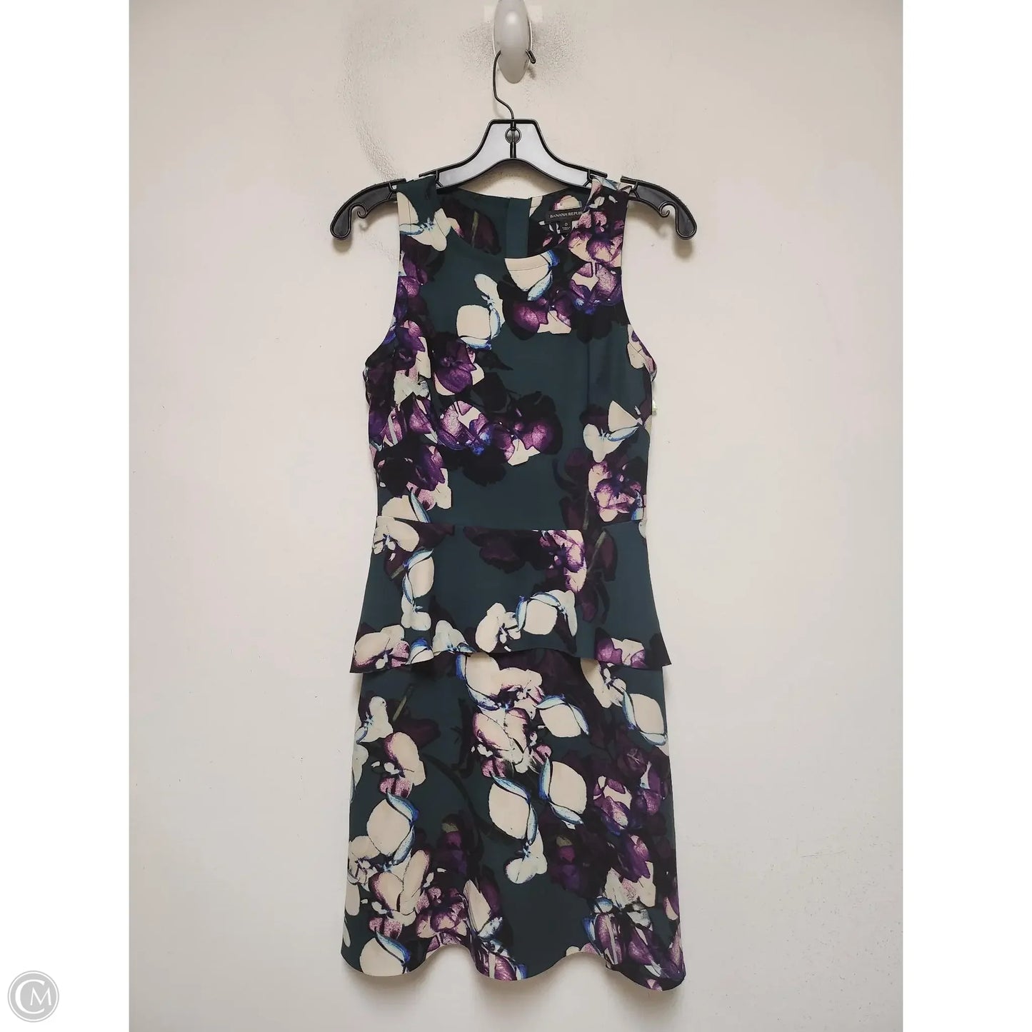 Dress Casual Midi By Banana Republic In Floral Print, Size: Xs