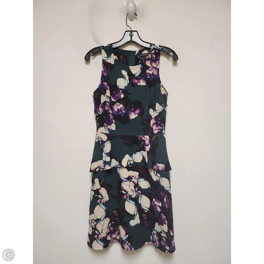 Dress Casual Midi By Banana Republic In Floral Print, Size: Xs
