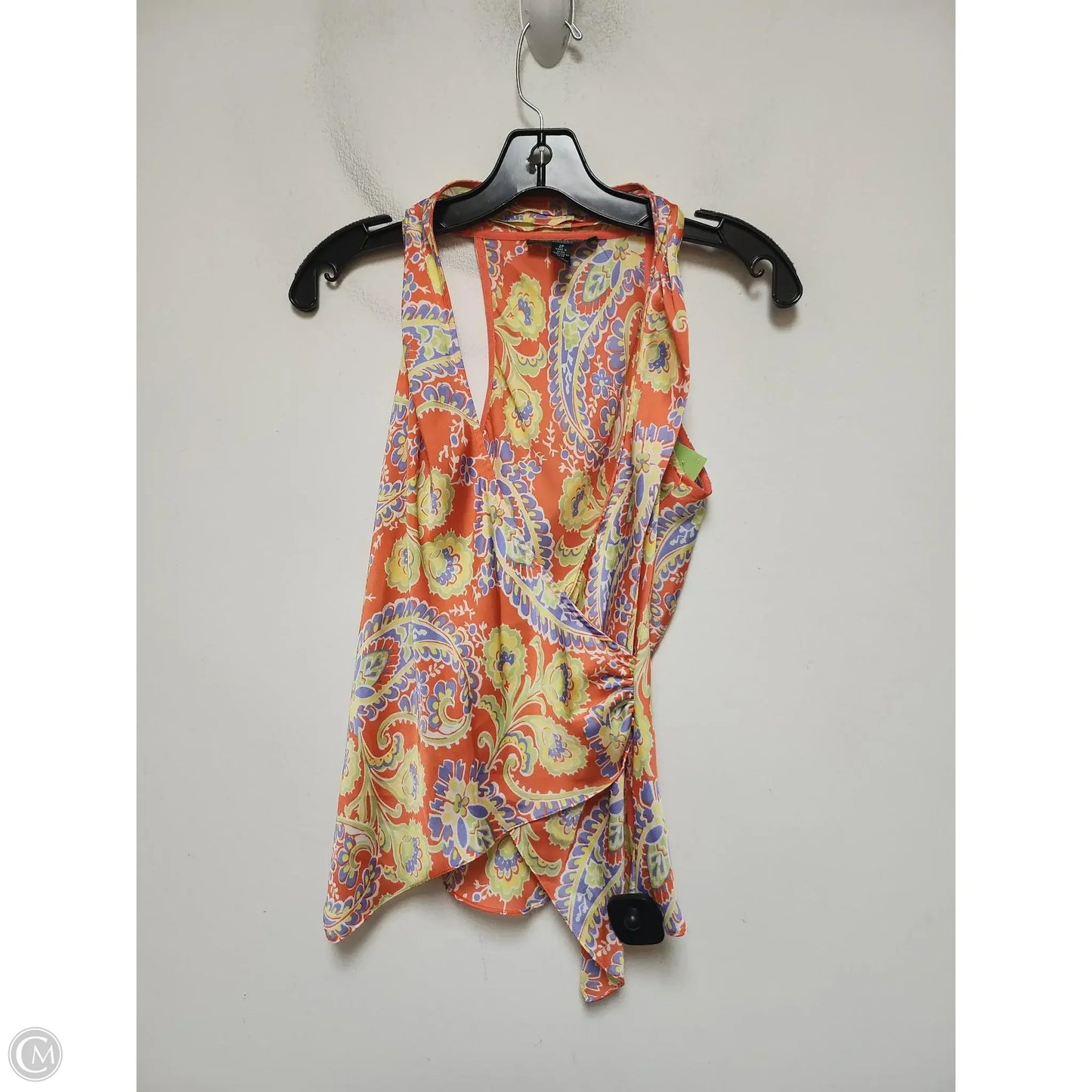 Top Sleeveless By Lauren By Ralph Lauren In Floral Print, Size: Xsp