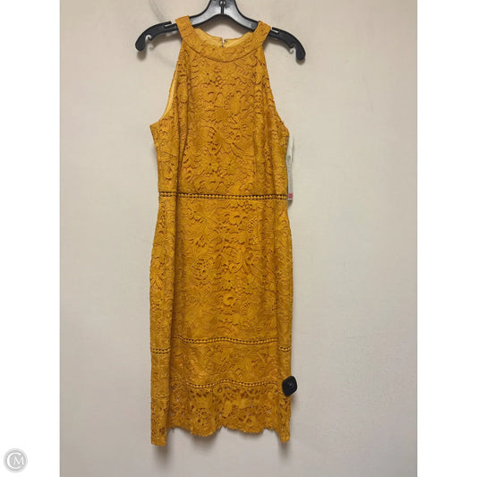 Dress Casual Midi By Antonio Melani In Yellow, Size: M