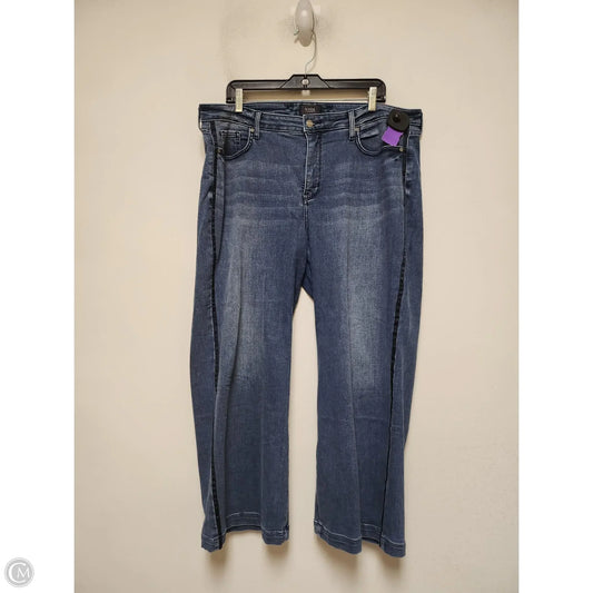 Jeans Wide Leg By Not Your Daughters Jeans In Blue Denim, Size: 16
