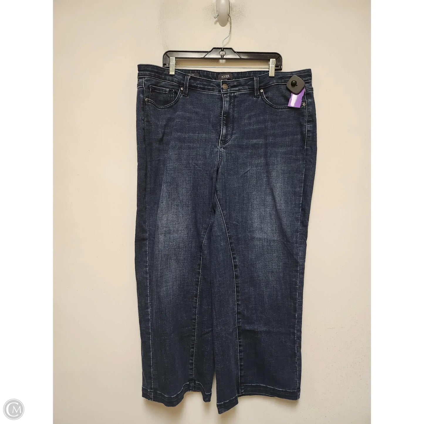 Jeans Wide Leg By Not Your Daughters Jeans In Blue Denim, Size: 16