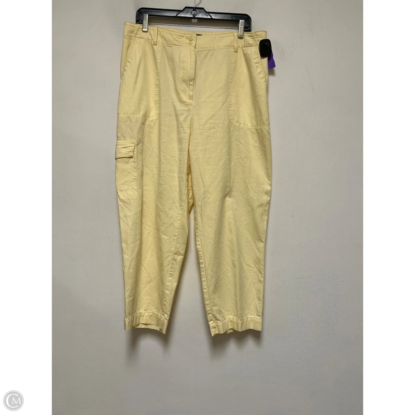 Pants Wide Leg By Talbots In Yellow, Size: 14