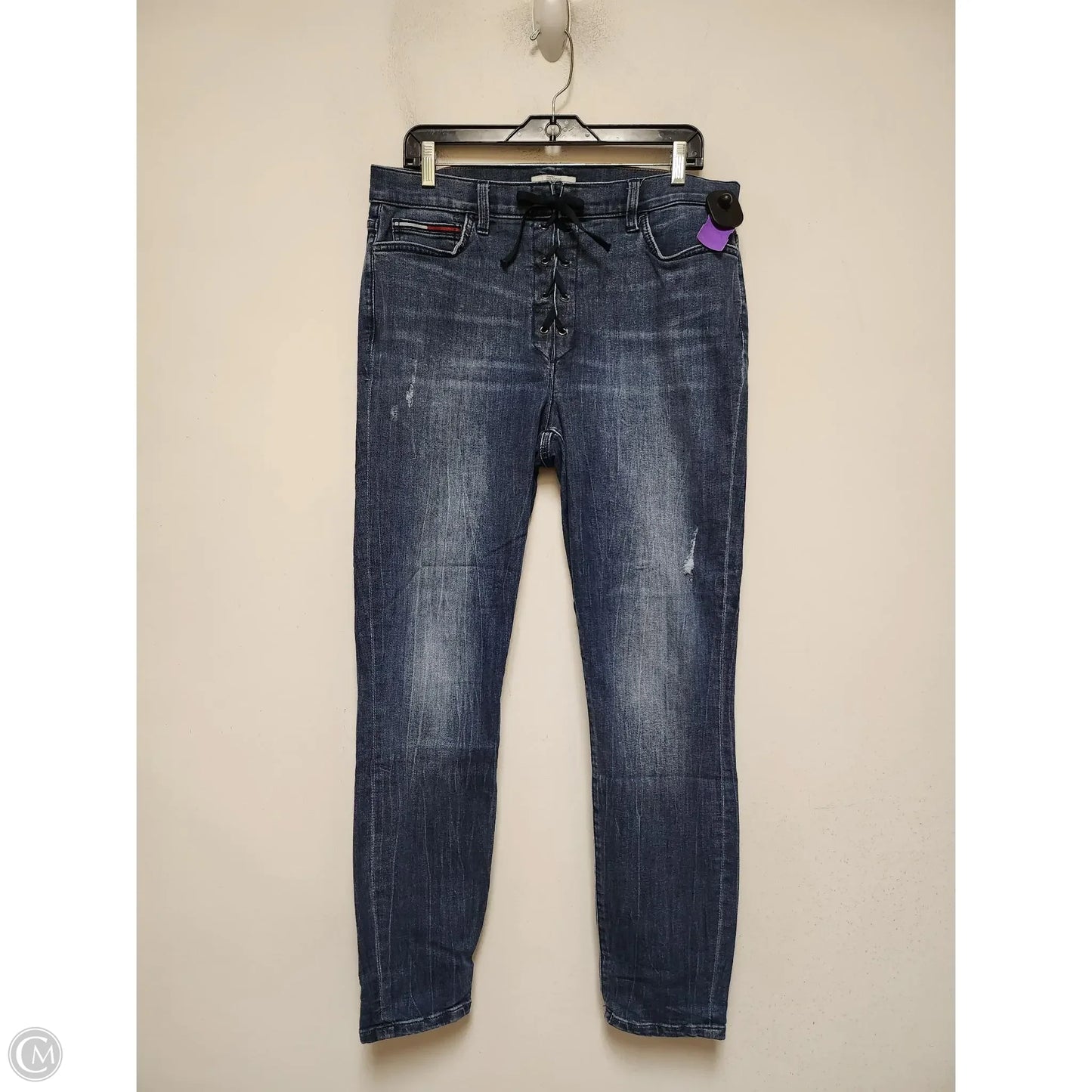 Jeans Skinny By Tommy Hilfiger In Blue Denim, Size: 12