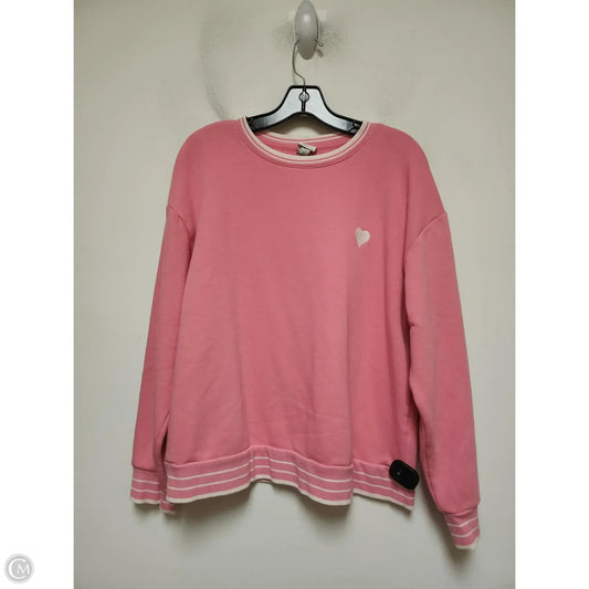 Sweatshirt Crewneck By A New Day In Pink, Size: L
