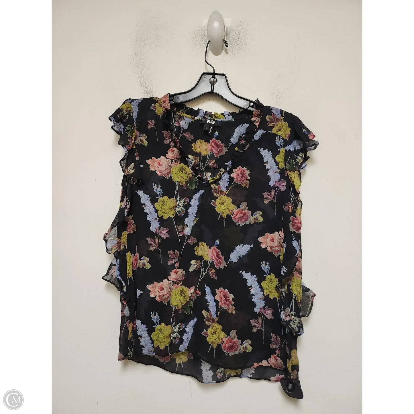Top Sleeveless By Paige In Floral Print, Size: S