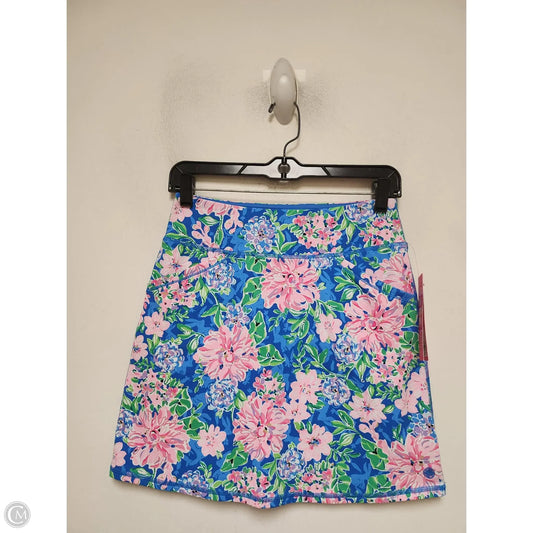 Skirt Designer By Lilly Pulitzer In Floral Print, Size: Xs