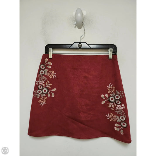 Skirt Mini & Short By Mi Ami In Red, Size: 8