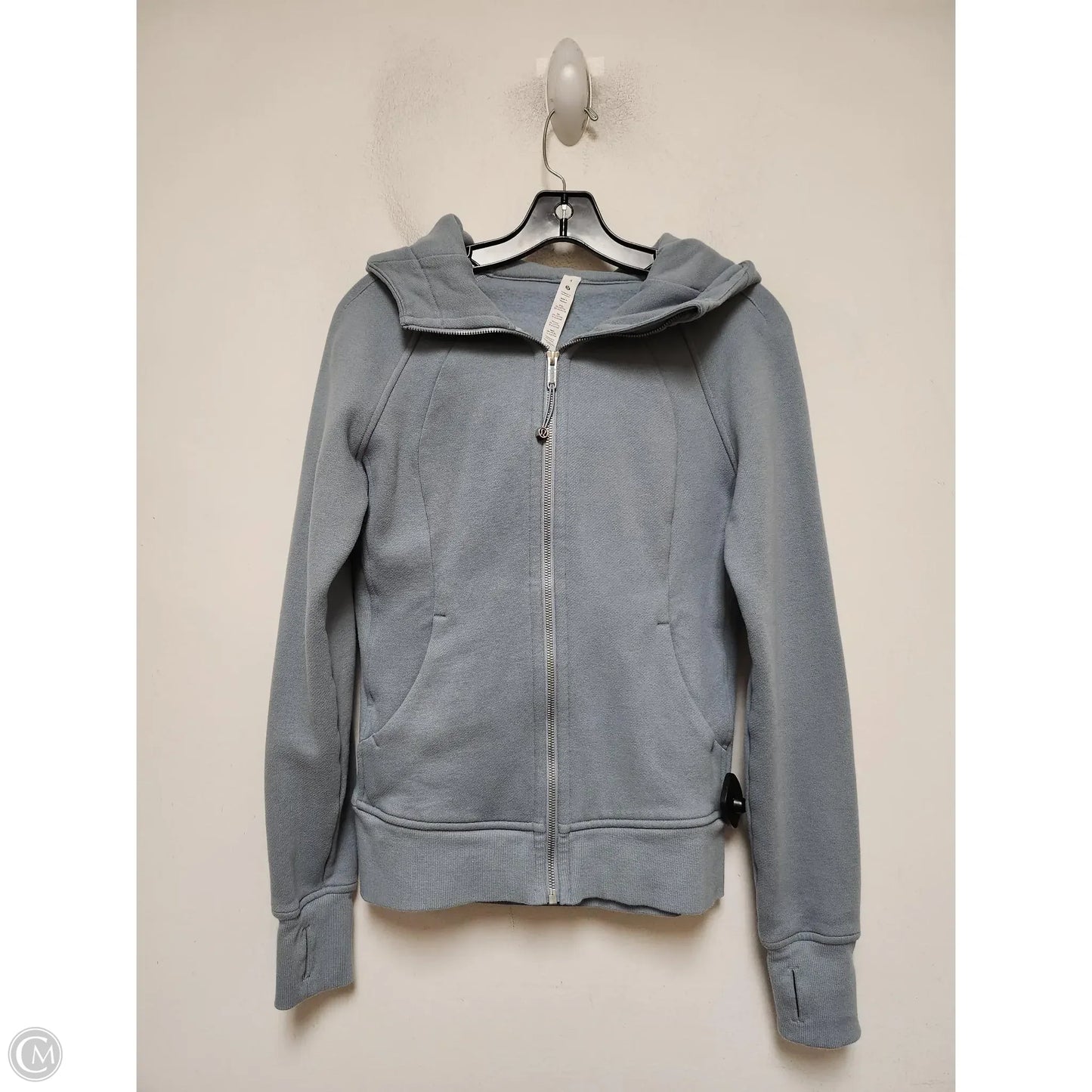 Athletic Sweatshirt Hoodie By Lululemon In Blue, Size: 4