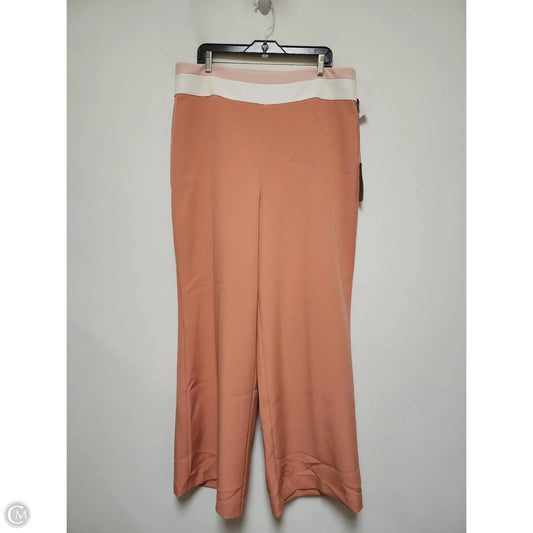 Pants Wide Leg By Eva Mendes In Orange, Size: 18