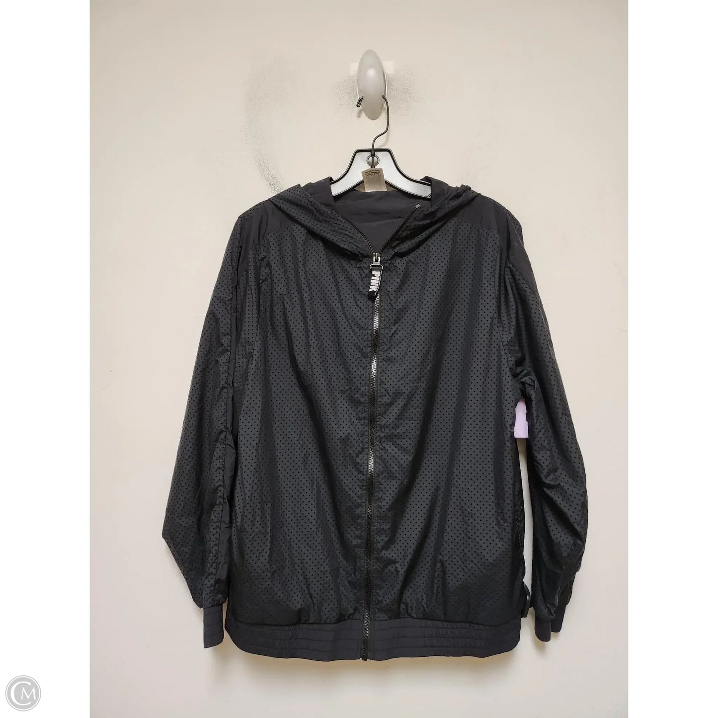 Athletic Jacket By Pink In Black, Size: Xs