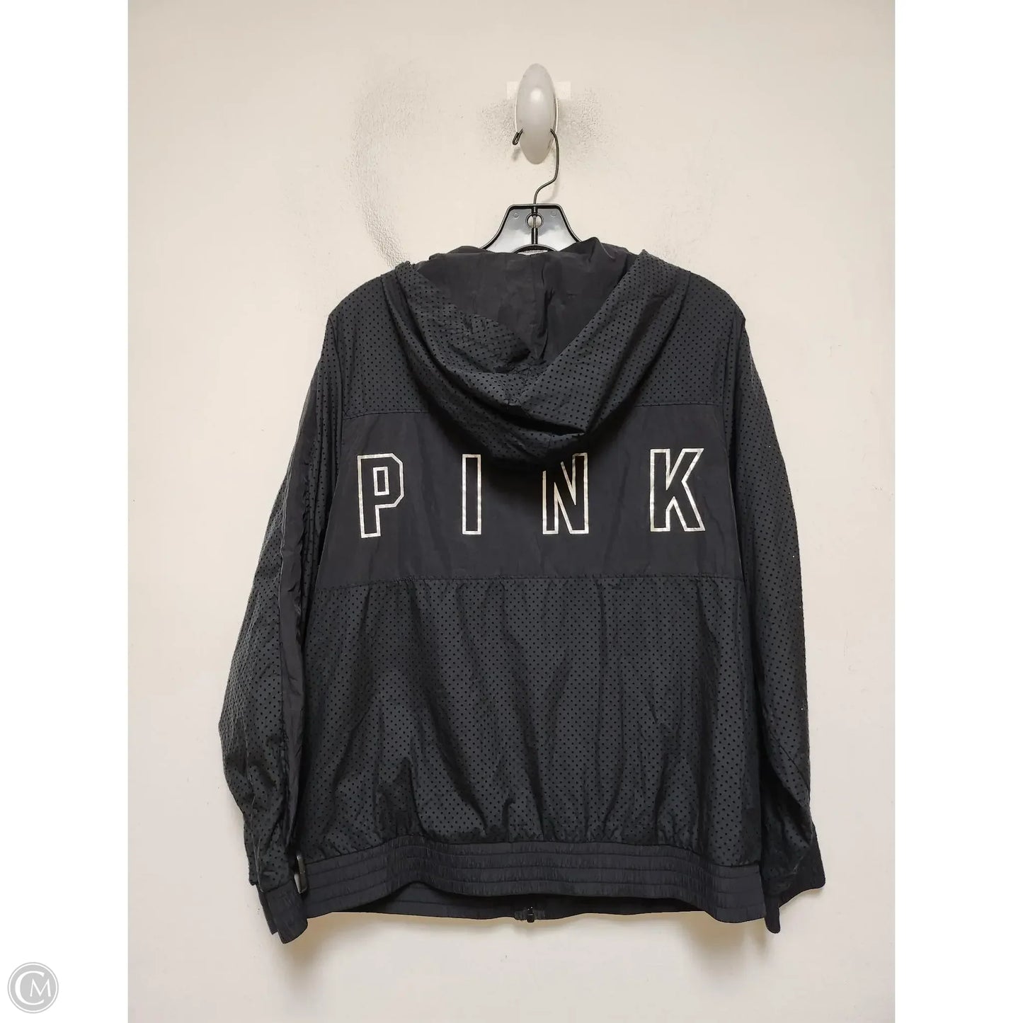 Athletic Jacket By Pink In Black, Size: Xs