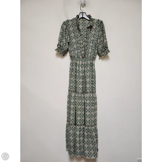 Dress Casual Maxi By Max Studio In Green & Tan, Size: S