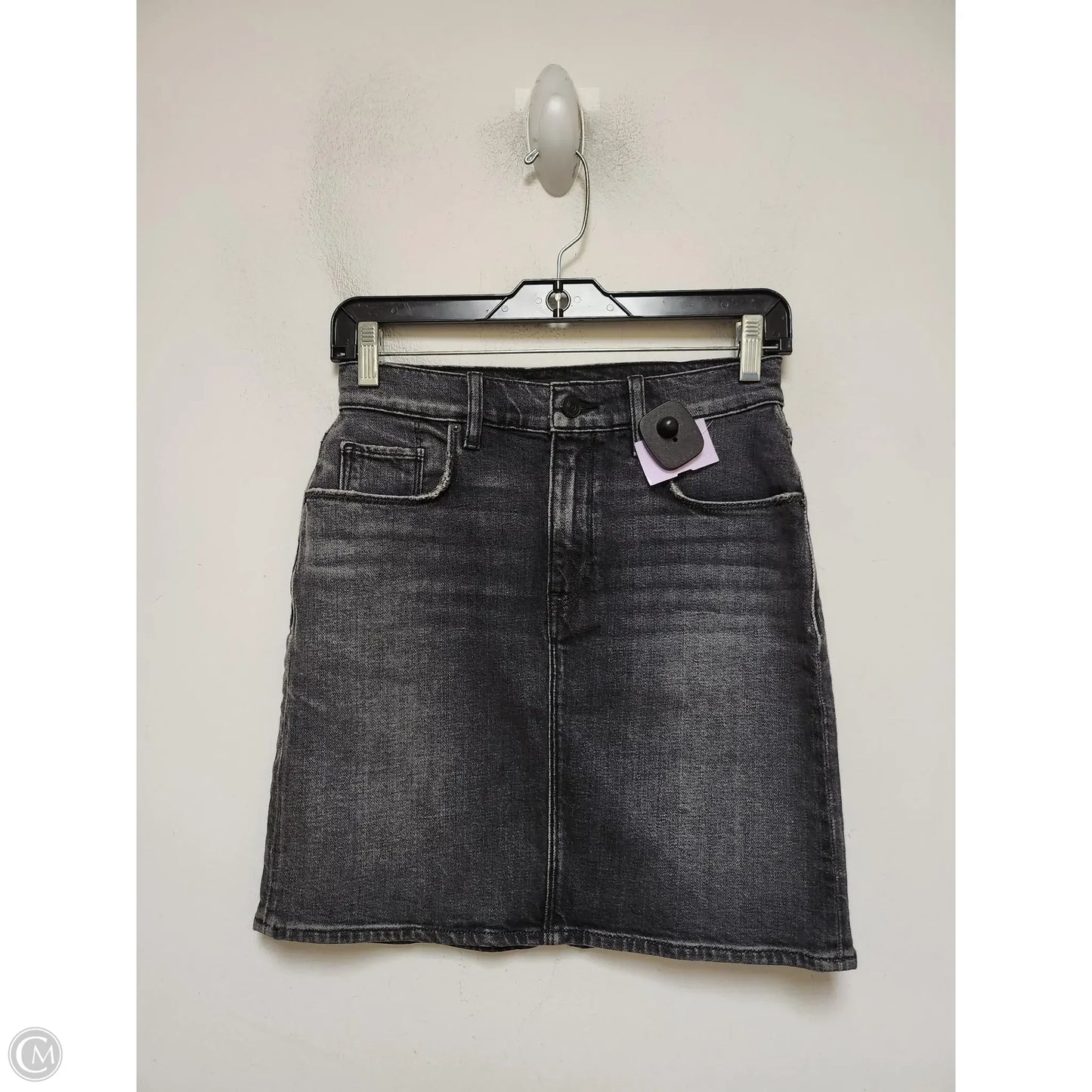 Skirt Mini & Short By Hudson In Black Denim, Size: 2