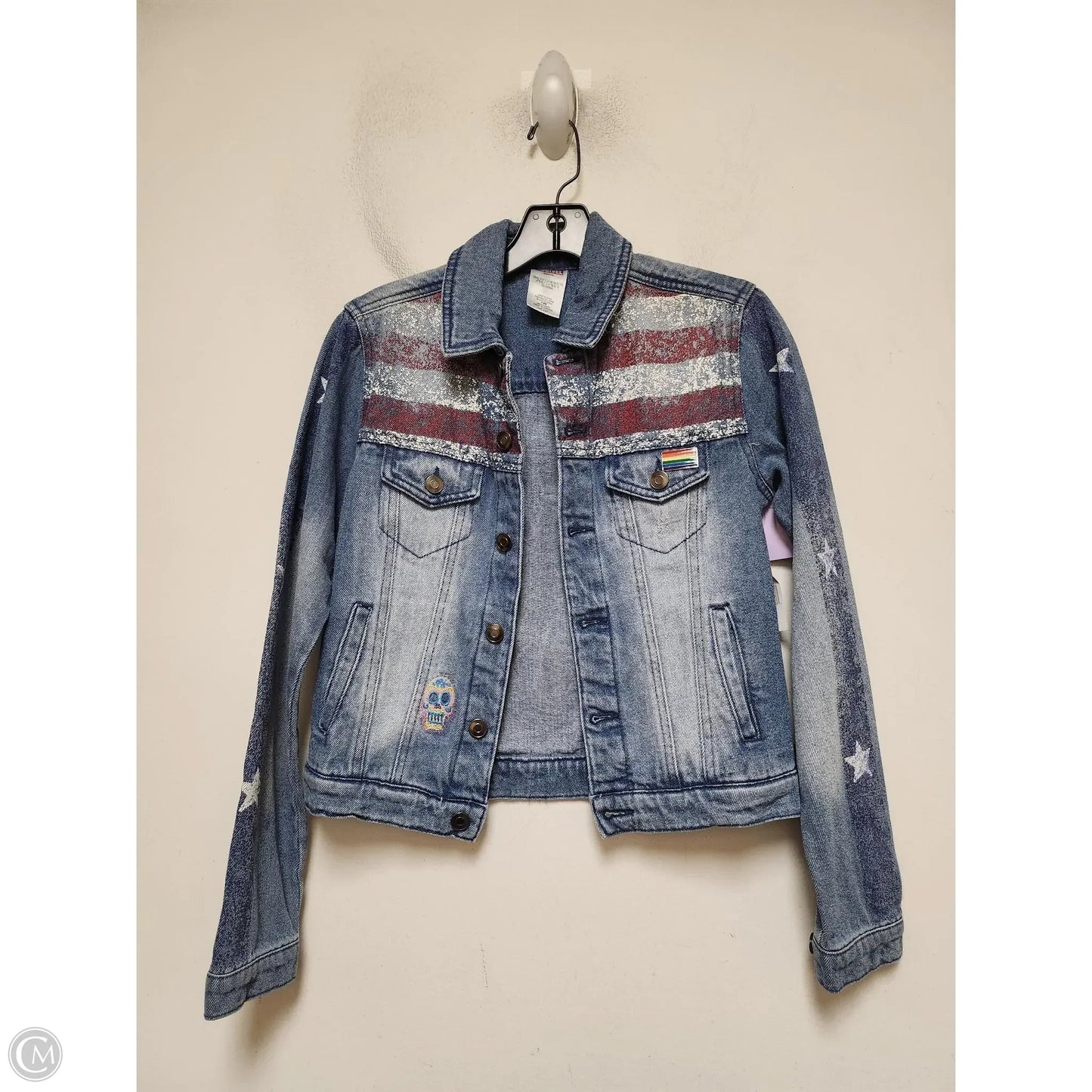 Jacket Denim By Walt Disney In Blue, Size: Xs