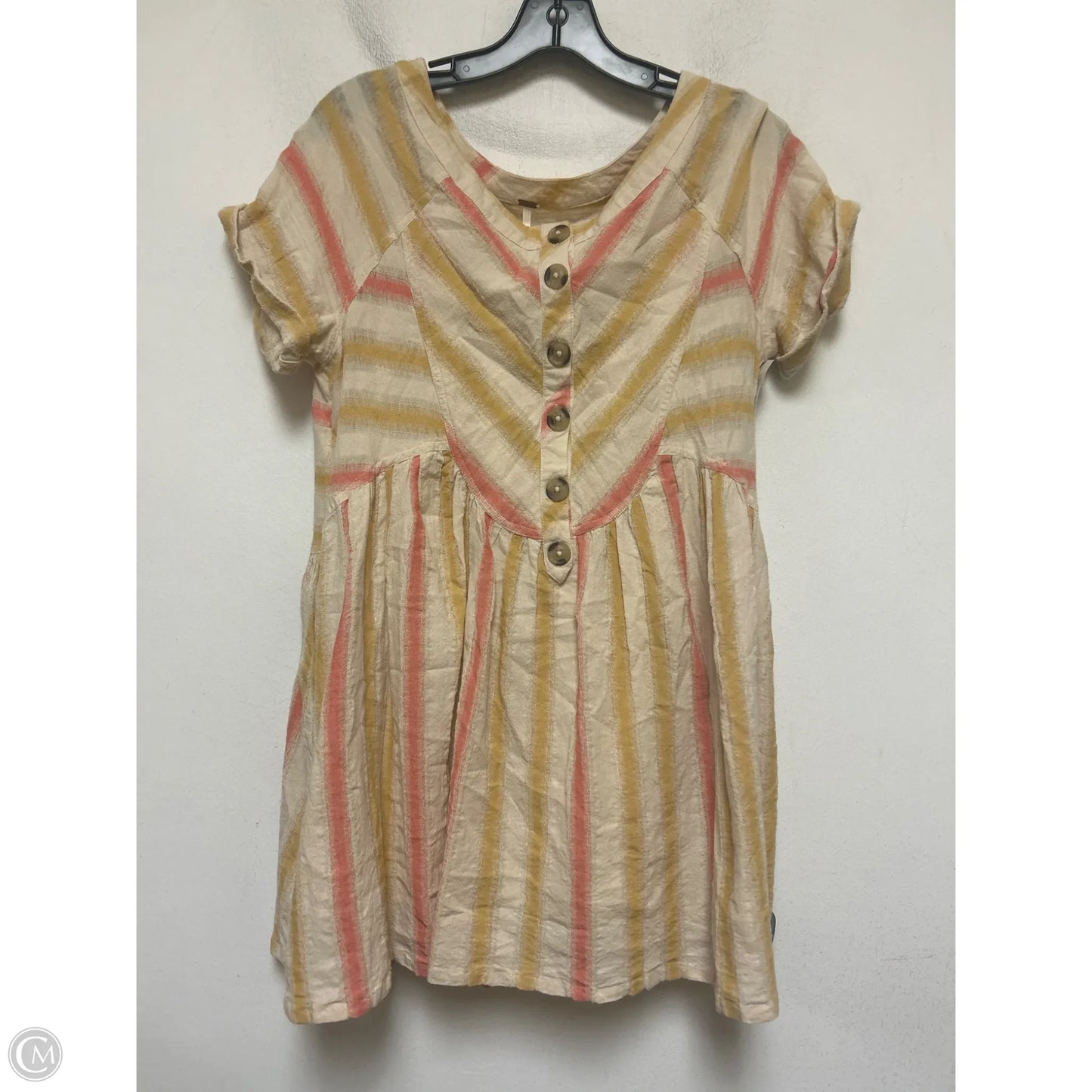 Dress Casual Short By Free People In Pink & Tan, Size: Xs