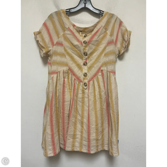 Dress Casual Short By Free People In Pink & Tan, Size: Xs