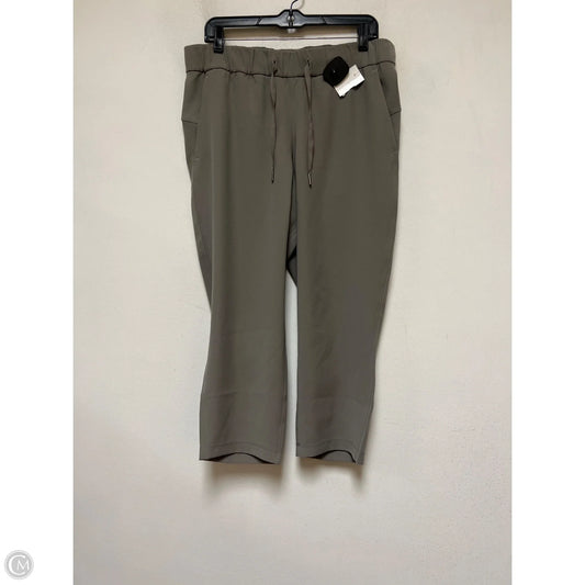 Athletic Pants By Lululemon In Taupe, Size: 10