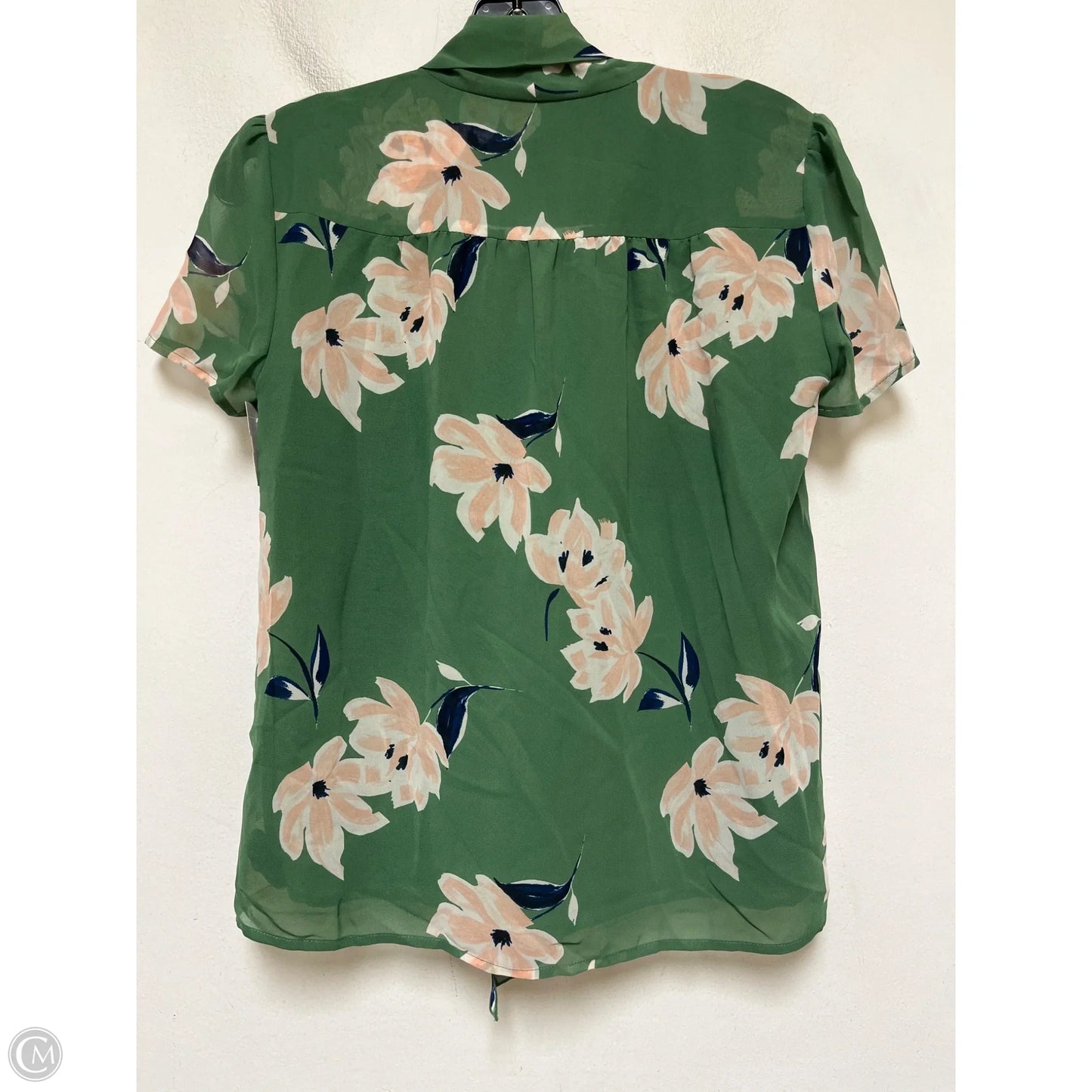Top Sleeveless By Ann Taylor In Green & Pink, Size: Xs