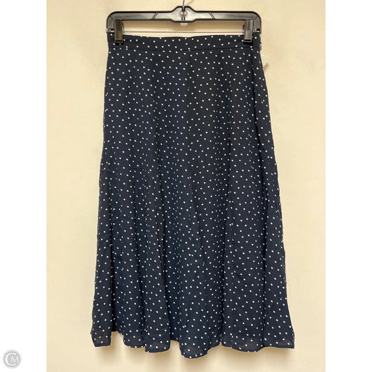 Skirt Midi By Loft In Polkadot Pattern, Size: 0