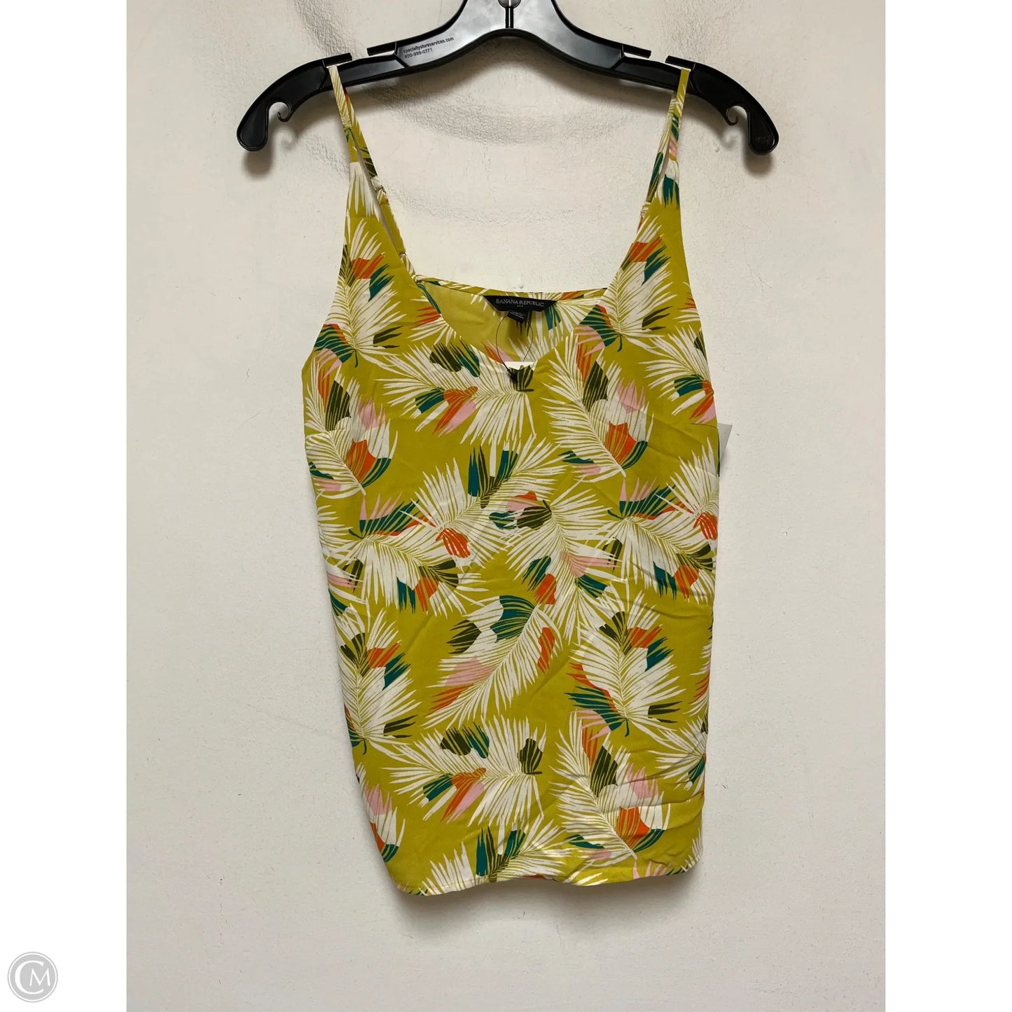 Top Sleeveless By Banana Republic In Chartreuse, Size: Xs