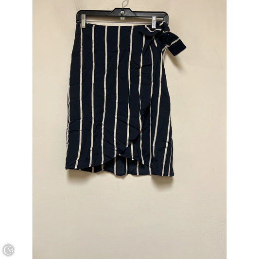 Skirt Mini & Short By Loft In Striped Pattern, Size: 0