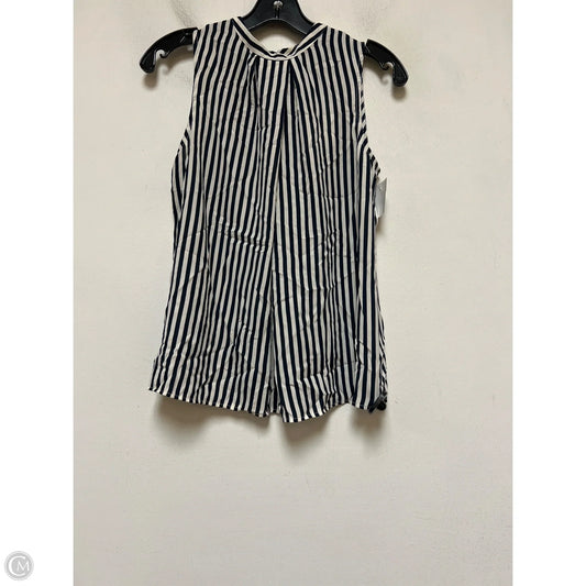Top Sleeveless By Banana Republic In Striped Pattern, Size: Xs