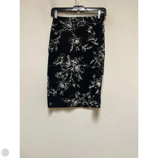 Skirt Midi By White House Black Market In Black & White, Size: 0