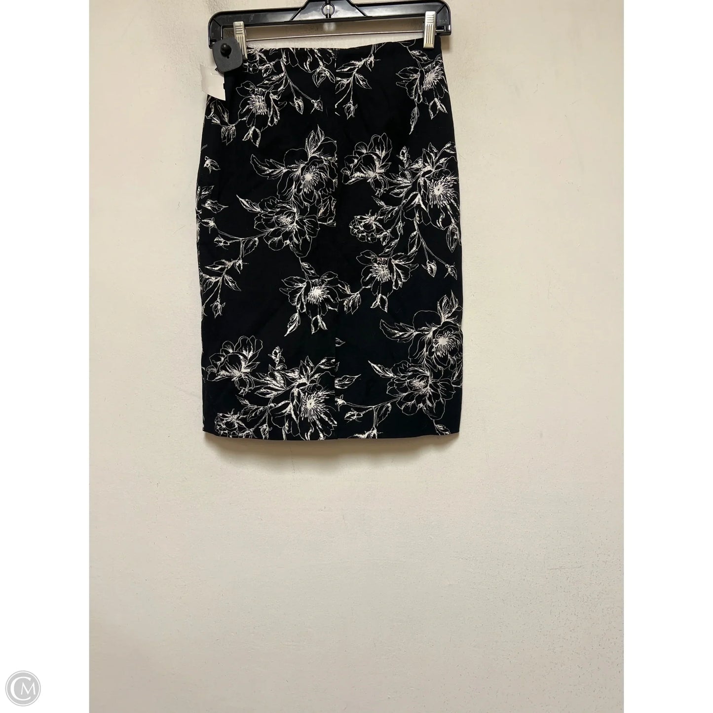 Skirt Midi By White House Black Market In Black & White, Size: 0