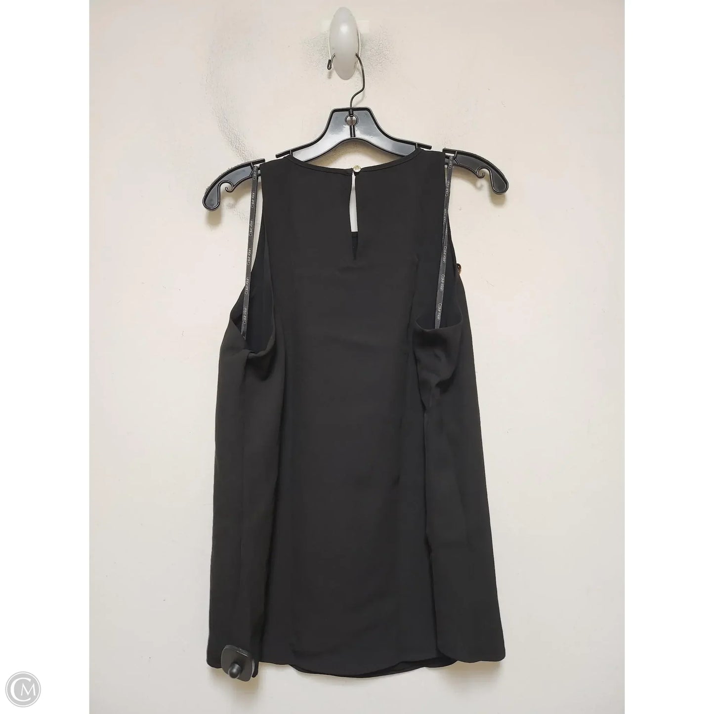 Top Sleeveless By Calvin Klein In Black, Size: L