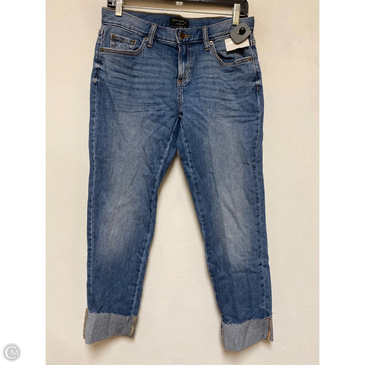 Jeans Straight By Banana Republic In Blue Denim, Size: 2