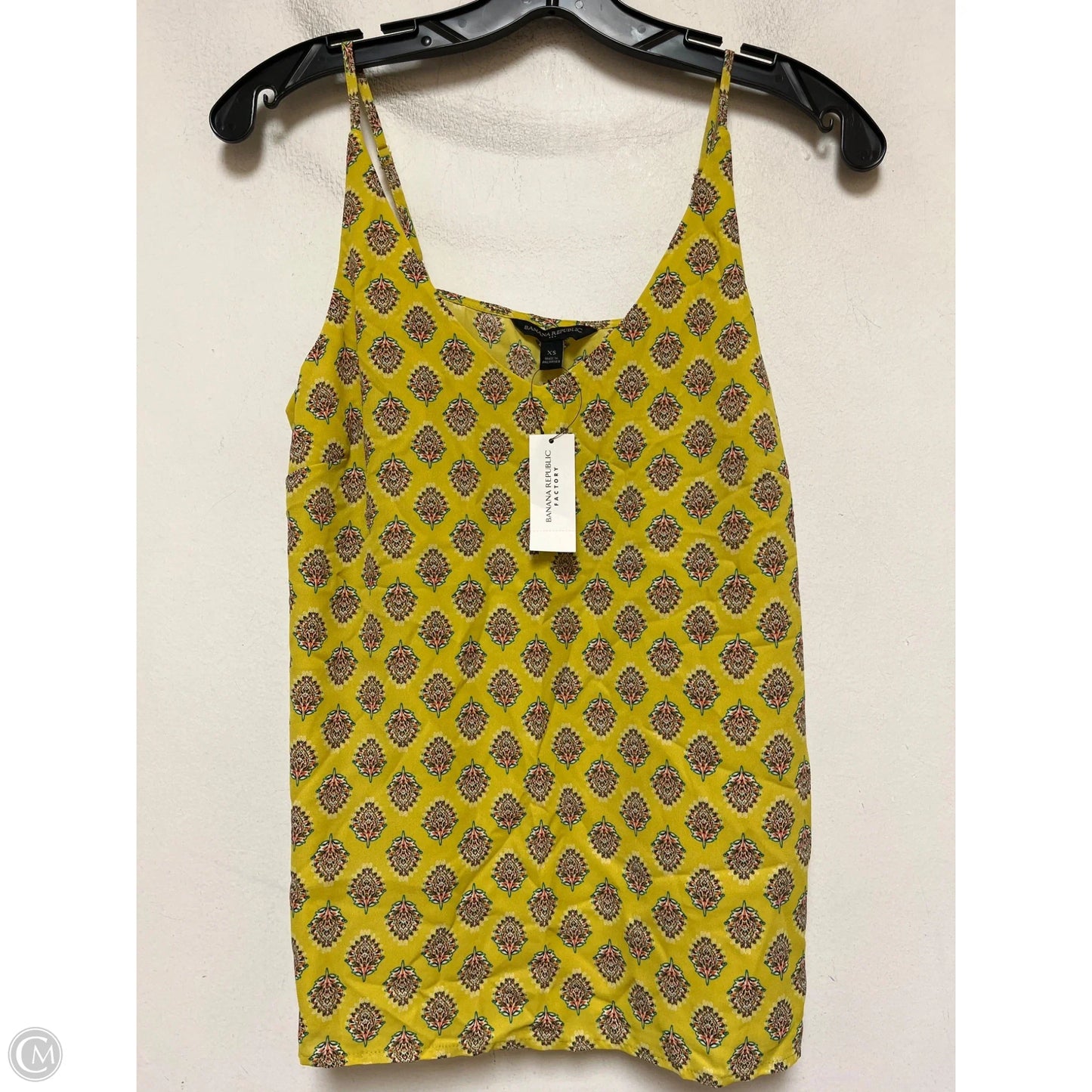 Top Sleeveless By Banana Republic In Chartreuse, Size: Xs