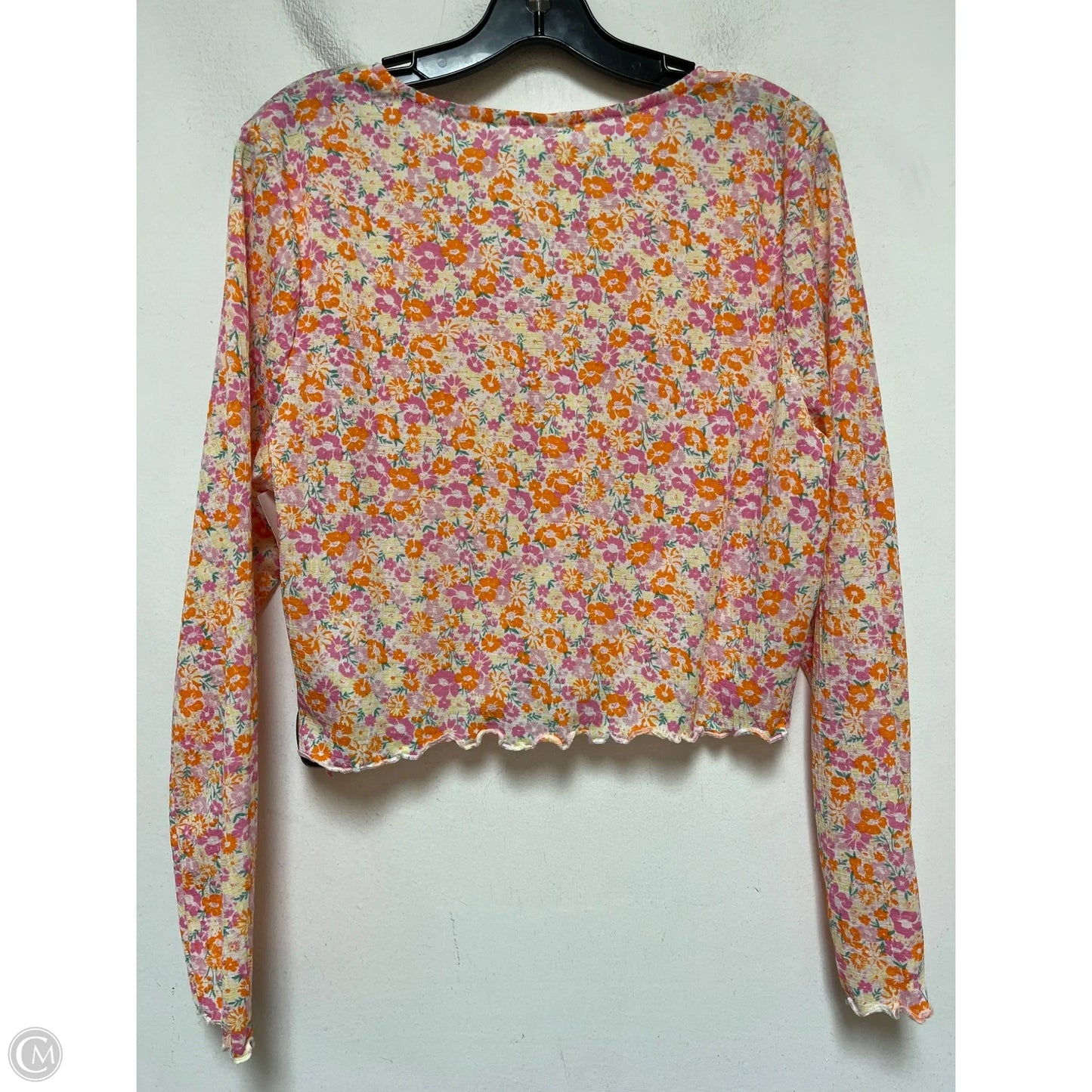 Top Long Sleeve By Clothes Mentor In Floral Print, Size: Xxl