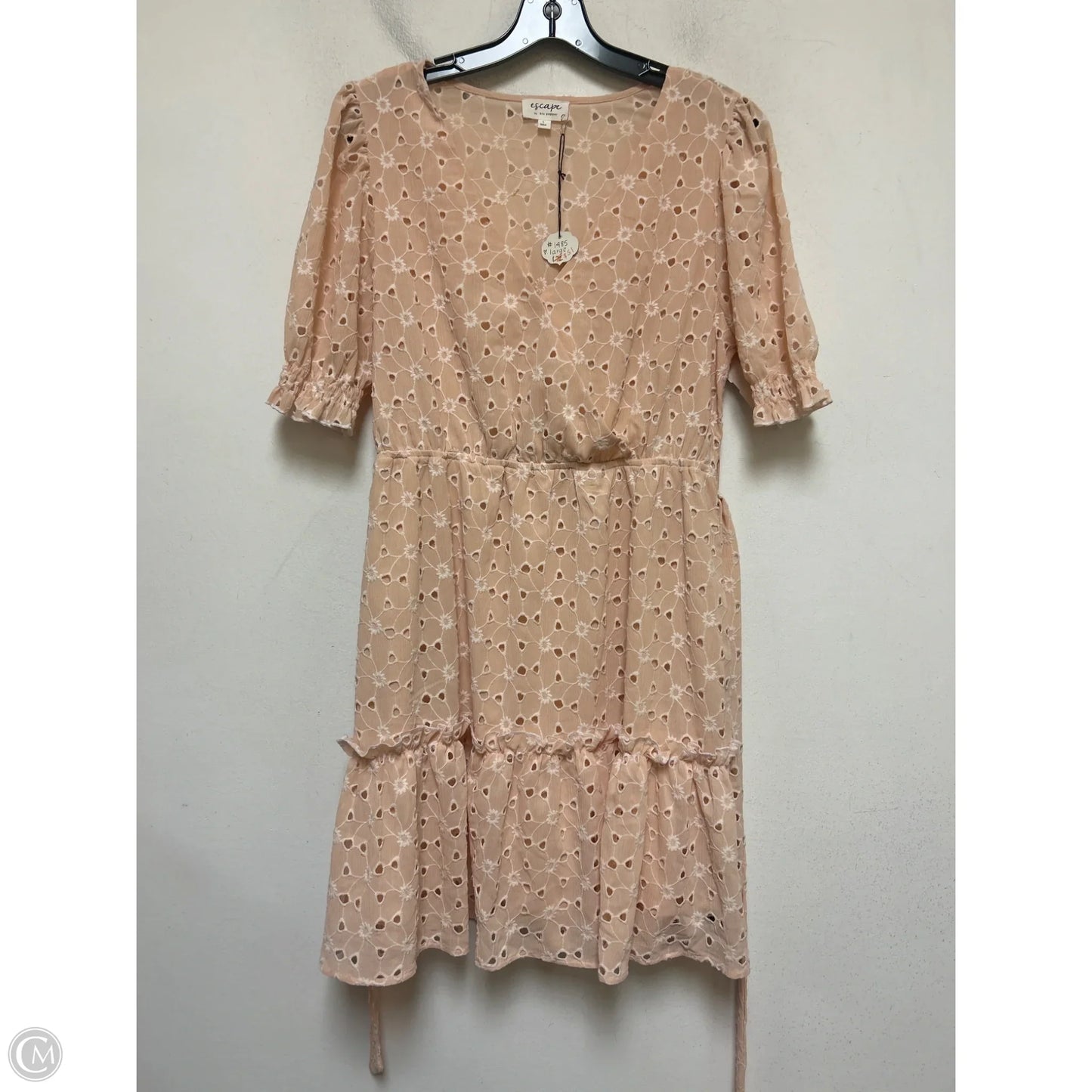 Dress Casual Short By Blu Pepper In Peach, Size: L