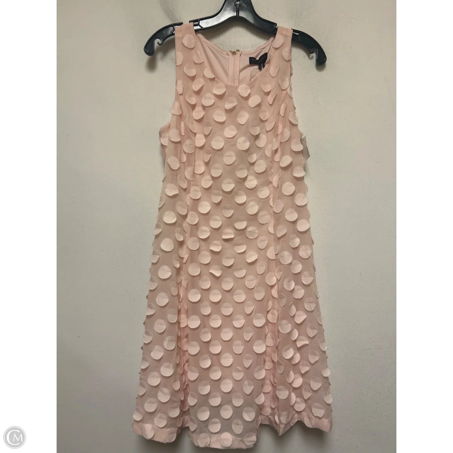 Dress Casual Short By Donna Karan In Pink, Size: L