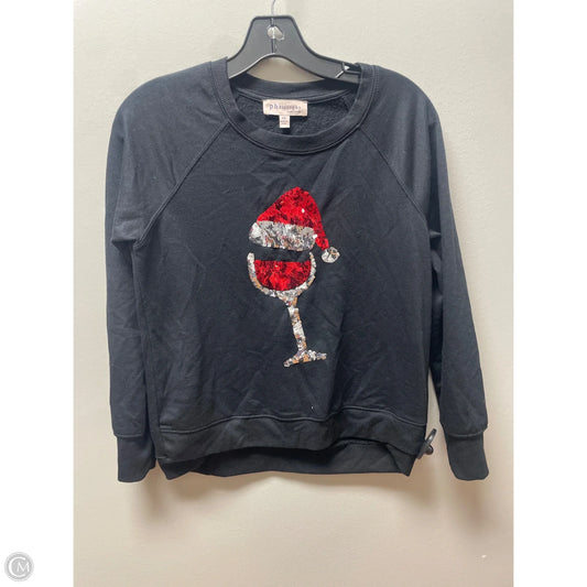 Top Long Sleeve By Philosophy In Black, Size: Xs