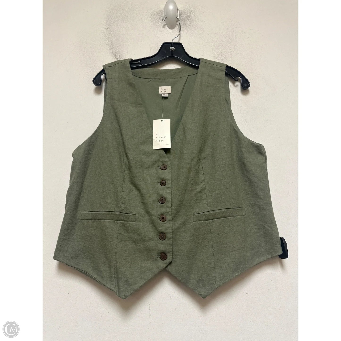 Vest Other By A New Day In Green, Size: Xl