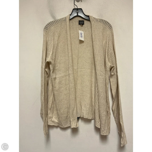Sweater Cardigan By Eileen Fisher In Tan, Size: Xl