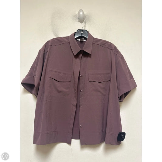 Athletic Top Short Sleeve By Athleta In Purple, Size: M