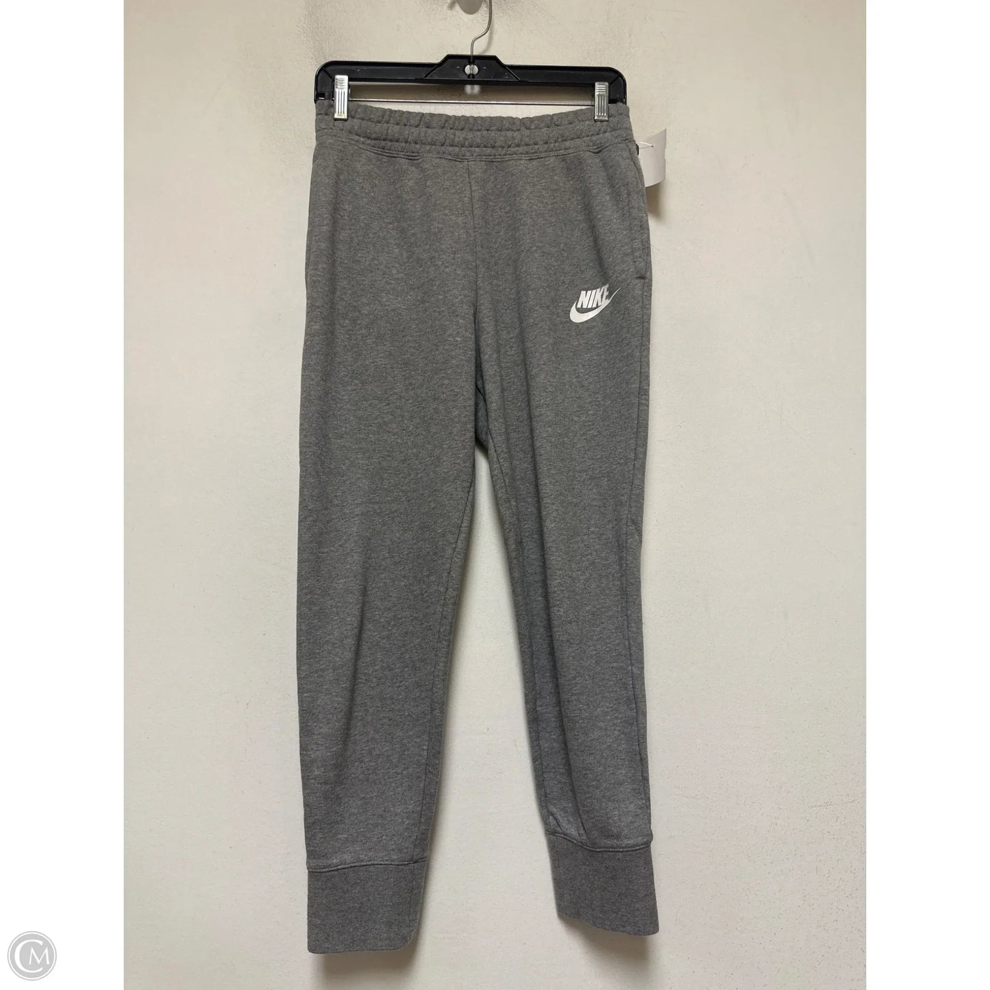Athletic Pants By Nike Apparel In Grey, Size: L