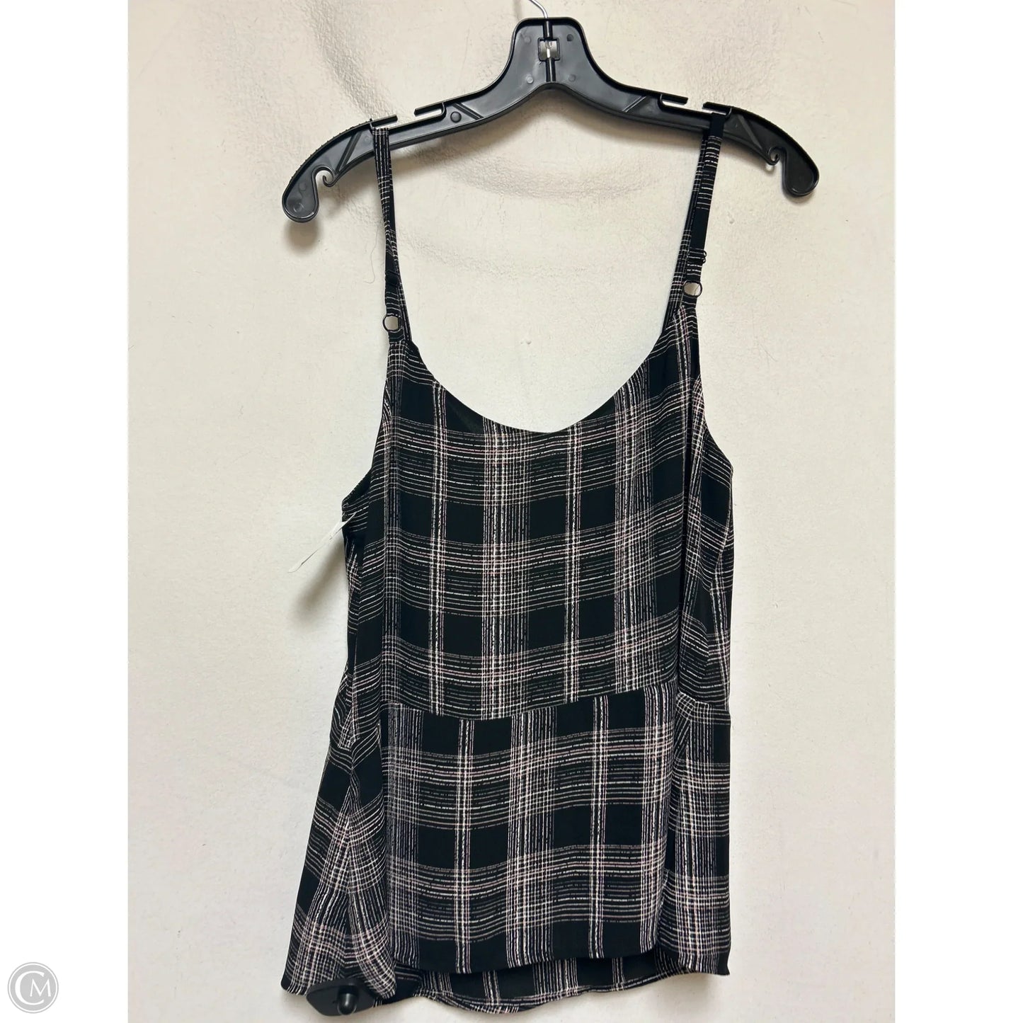 Top Sleeveless By White House Black Market In Plaid Pattern, Size: M